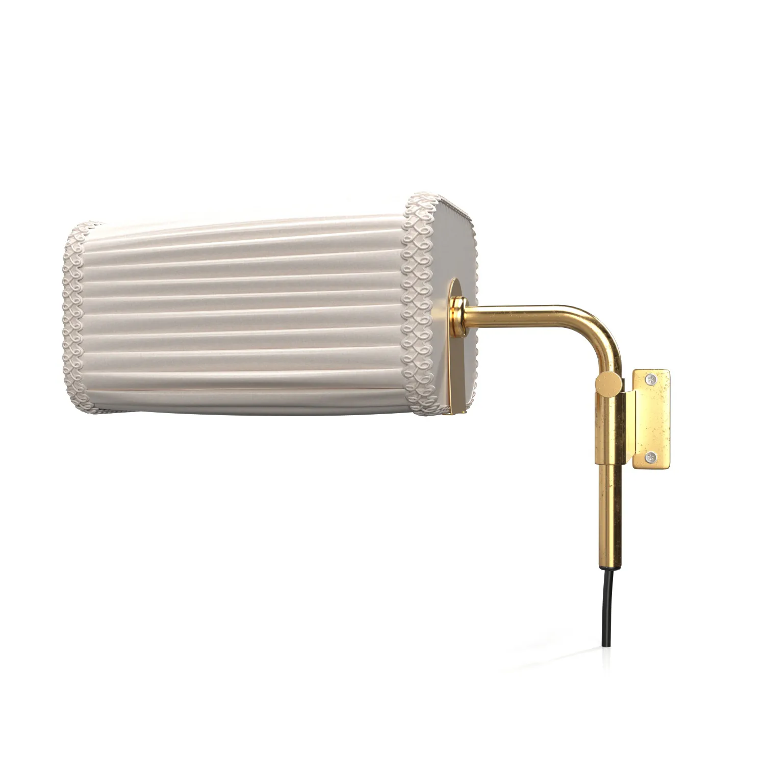 Solid Brass Paavo Tynell Wall Lamp PBR 3D Model_03